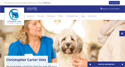 Desktop Screenshot of christophercartervets.co.uk