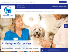 Tablet Screenshot of christophercartervets.co.uk